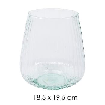 SKLENENÁ VÁZA, HURIKÁN, MONACO M