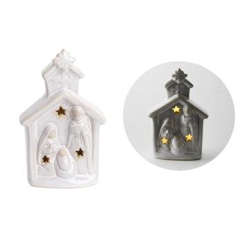 KERAMICKÁ SVÄTÁ RODINA, LEDDEL, BIELA