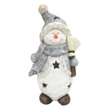 VONKAJŠÍ SNEHULIAK S METLOU, SIVÝ BIELY