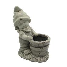 VONKAJŠIA DEKORÁCIA, CHLAPEC SO SUDOM, SIVÁ