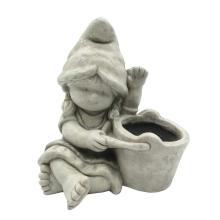 VONKAJŠIA DEKORÁCIA, DIEVČA SO SUDOM, SIVÁ