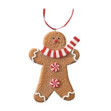 DEKOR ZÁVESNÝ HLINENÝ PERNÍK SO ŠATKOU