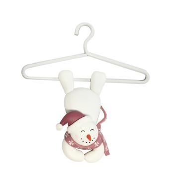 DEKOR HLINENÉ ZÁVESNÉ DEKORÁCIE SNEHULIAK NA VEŠIAKU