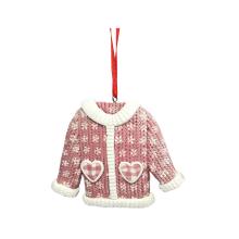 DEKOR HLINA SVETER SO ZAVESENÍM, RUŽOVÁ