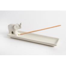 KERAMICKÁ UDIAREŇ + SLONÍK KRÉMOVÝ 20 CM BIELY