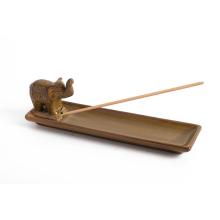 KERAMICKÝ KADIDELNÍK+SLON HNEDÝ 20CM HNEDÝ