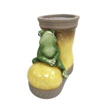 KERAMICKÉ TOPÁNKY SO SLIMÁKOM, ŽLTÉ