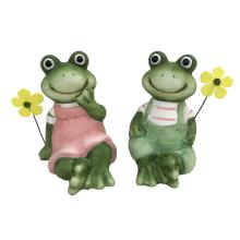 KERAMICKÝ ŽABIAK ALEBO ŽABKA, SEDIACI