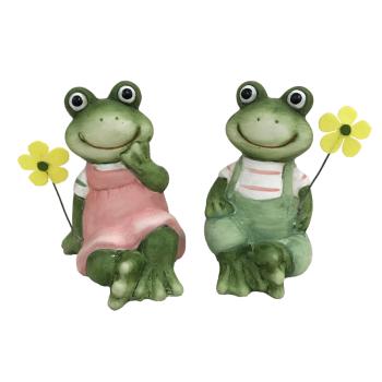 KERAMICKÝ ŽABIAK ALEBO ŽABKA, SEDIACI