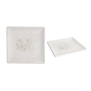 KERAMICKÝ TANIER, OBDĹŽNIKOVÝ, ANJELI HRAJÚCI HUDBU