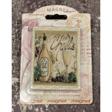 KERAMICKÁ MAGNETKA NA CHLADNIČKU S NÁPISOM "CHABLIS"