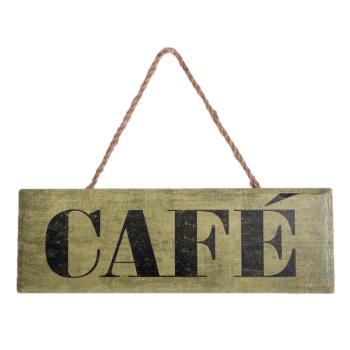 KERAMICKÁ ZÁVESNÁ TABUĽA S NÁPISOM "CAFÉ"