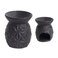 KERAMICKÉ OLEJOVÉ PODLOŽKY, KOSOŠTVORCOVÉ, ČIERNE