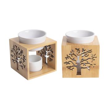 KERAMICKÁ OLEJOMAĽBA, DREVENÝ RÁM, STROM ŽIVOTA, PRÍRODNÝ