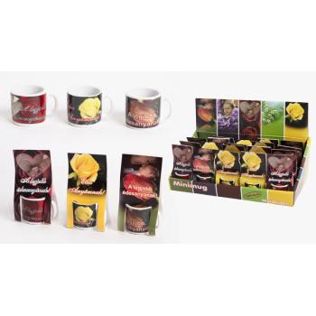 KERAMICKÝ MINI HRNČEK V STOJANE, DEŇ MATIEK