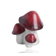 KERAMICKÁ KYTICA HÚB, ČERVENÁ A BIELA