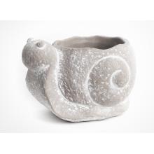 BETÓNOVÝ KVETINÁČ, SLIMÁK, SIVÝ