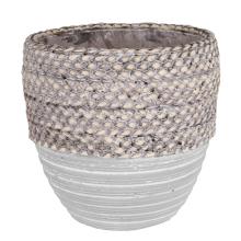 BETÓNOVÝ KVETINÁČ, PRÚTENÝ OKRAJ, TYRKYSOVÁ FARBA