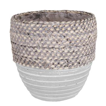 BETÓNOVÝ KVETINÁČ, PRÚTENÝ OKRAJ, TYRKYSOVÁ FARBA