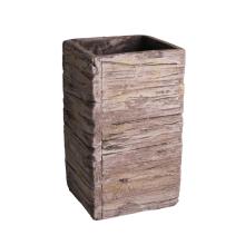 BETÓNOVÁ VÁZA, OBDĹŽNIKOVÁ, HNEDÁ