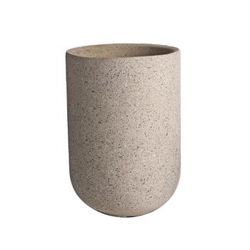 BETÓNOVÝ KVETINÁČ, OKRÚHLY, KHAKI