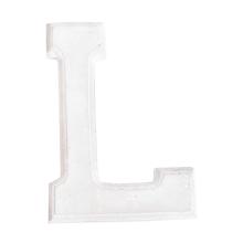 DEKOR KERAMICKÉ PÍSMENO "L", BIELE