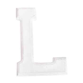 DEKOR KERAMICKÉ PÍSMENO "L", BIELE