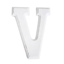 DEKOR KERAMICKÉ PÍSMENO "V", BIELE