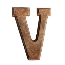 DEKOR KERAMICKÉ PÍSMENO "V", RUSTIKÁLNE
