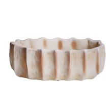 BETÓNOVÝ KVEŇÁČ, OVÁLNY, REBROVANÝ, TERAKOTOVÝ A ANTICKÝ