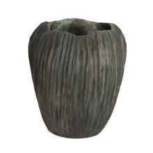 BETÓNOVÁ VÁZA, EFEKT DREVA, OLIVA