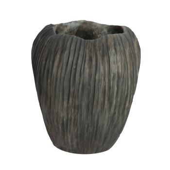 BETÓNOVÁ VÁZA, EFEKT DREVA, OLIVA