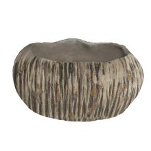 MISKA Z BETÓNOVÉHO KVETINÁČA, EFEKT DREVA