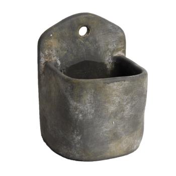 BETÓNOVÝ KVETINÁČ, STENA, SIVÝ OMYV