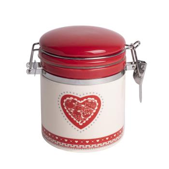 KERAMICKÁ SPONA SKLENENÉ SRDCE