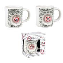 KERAMICKÝ HRNČEK 3D HAPPY BIRTHDAY "20" V DARČEKOVEJ KRABIČKE