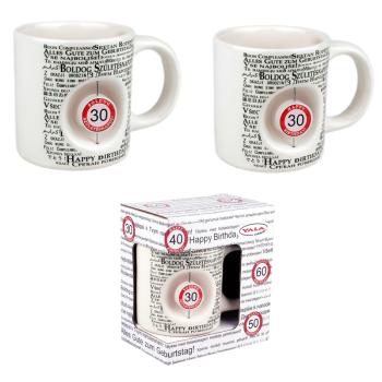 KERAMICKÝ HRNČEK 3D HAPPY BIRTHDAY "30" V DARČEKOVEJ KRABIČKE