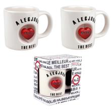 KERAMICKÝ HRNČEK 3D "LEGJOBB ANYA" V JEDNOSTRANNEJ DARČEKOVEJ KRABIČKE