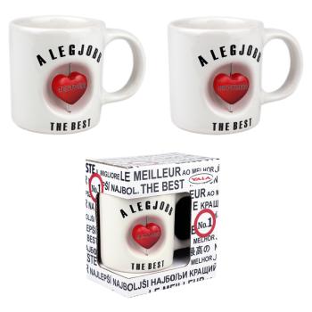 KERAMICKÝ HRNČEK 3D "LEGJOBB TESTVÉR" V JEDNOSTRANNEJ DARČEKOVEJ KRABIČKE