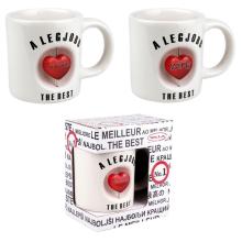 KERAMICKÝ HRNČEK 3D "LEGJOBB FELESÉG" V JEDNOSTRANNEJ DARČEKOVEJ KRABIČKE