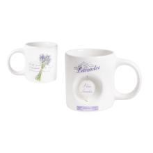 KERAMICKÝ HRNČEK 3D "LEVENDULA" 2 STRANY