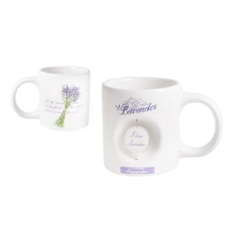 KERAMICKÝ HRNČEK 3D "LEVENDULA" 2 STRANY