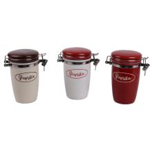 KERAMICKÁ NÁDOBA SO ZAPÍNANÍM, S OZNAČENÍM "PAPRIKA", BÉŽOVÁ ALEBO BIELA ALEBO ČERVENÁ