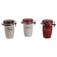 KERAMICKÁ FĽAŠA SO ZAPÍNANÍM, S OZNAČENÍM "SUGAR", BÉŽOVÁ ALEBO BIELA ALEBO ČERVENÁ