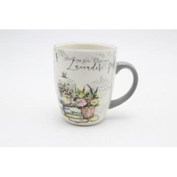 KERAMICKÝ HRNČEK, LEVANDUĽOVÝ VZOR