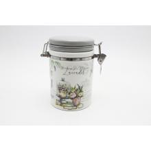 KERAMICKÁ SPONA SKLO S LEVANDUĽOVÝM VZOROM