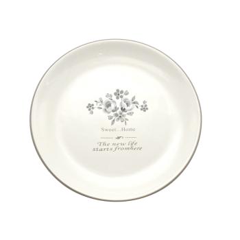 KERAMICKÁ SVIEČKA , s obálkou na kávu "SWEETůHOME COFFEE", VINTAGE FLOWER