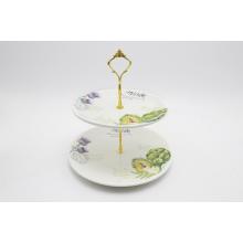 KERAMICKÁ OBETNÁ SÚPRAVA, 2 POSCHODIA, VZOR ARTIČOK