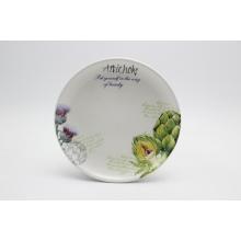 KERAMICKÝ TANIER, OKRÚHLY, VZOR ARTIČOK