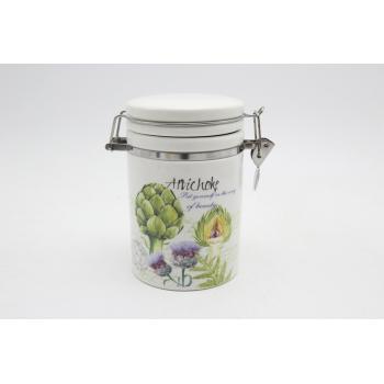 KERAMICKÉ SKLO SO SPONOU A VZOROM ARTIČOKOV